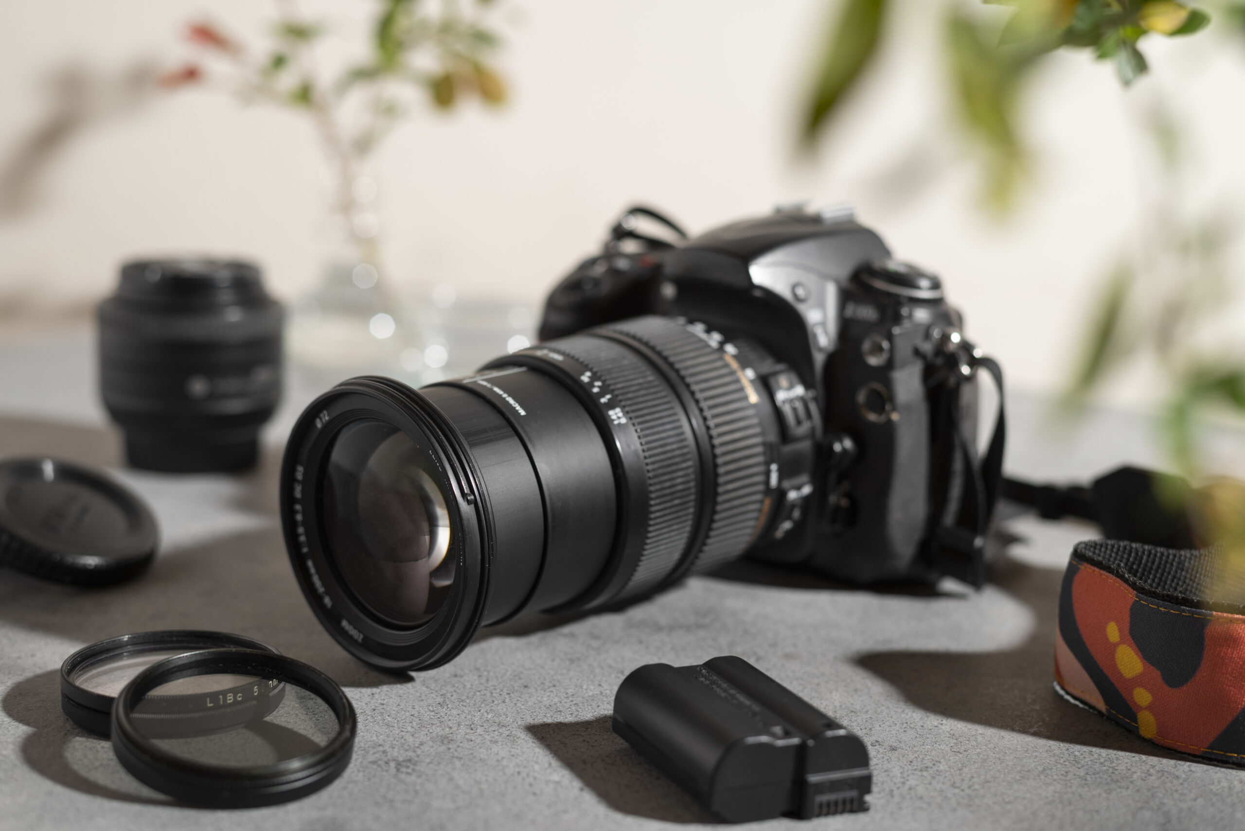 high-angle-photo-camera-indoors-still-life